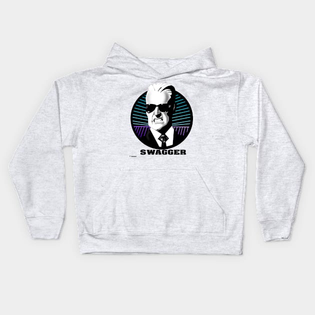 Max Headroom Swagger Kids Hoodie by iCONSGRAPHICS